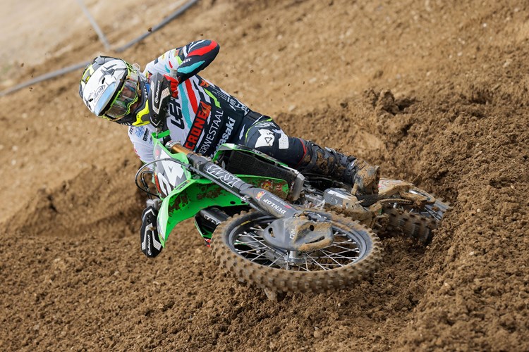 Kevin Horgmo on his way to a eighth place finish.